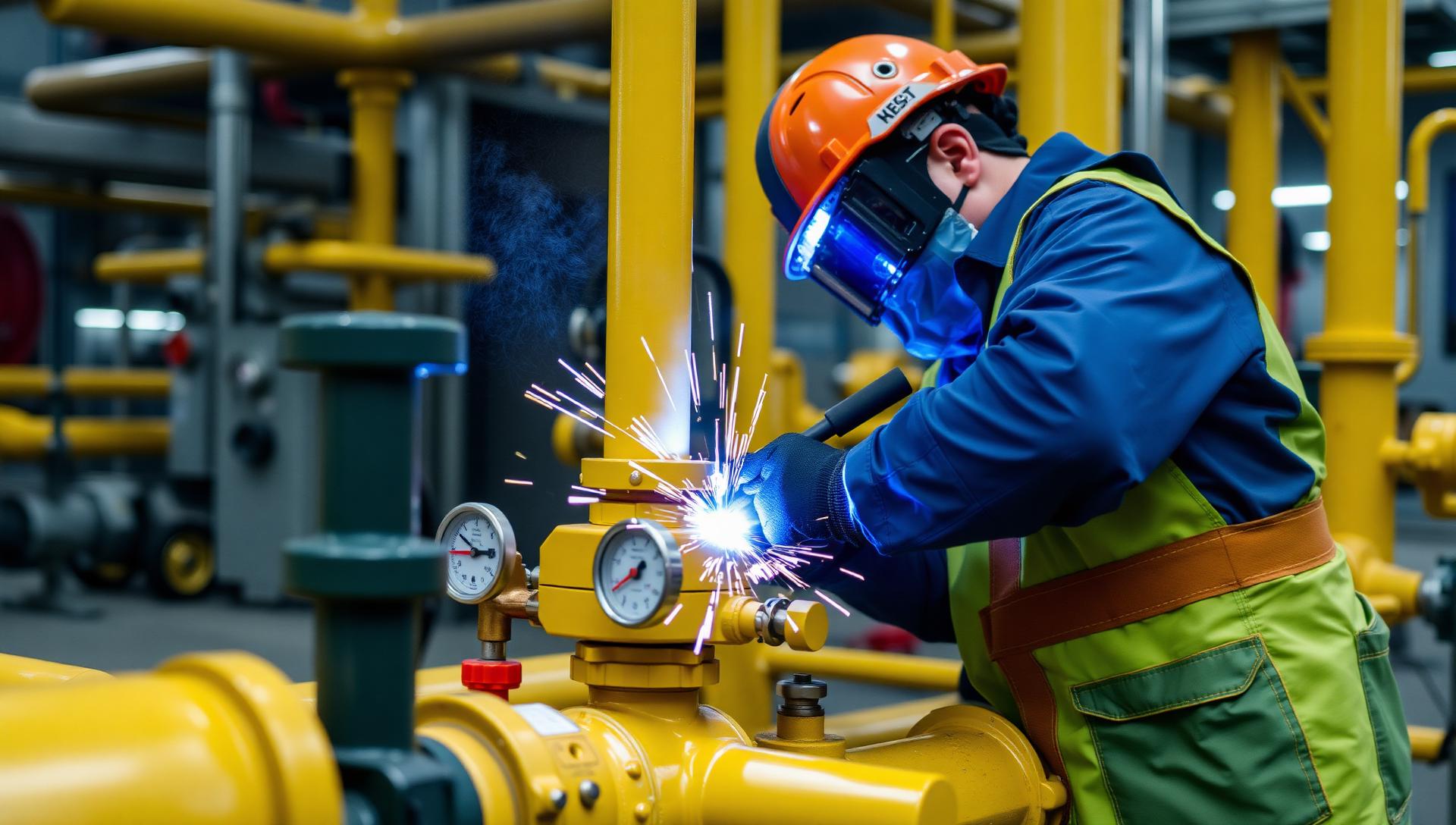 Gas Piping Maintenance — Maintenance project delivered by Tushiyyah Integrated Services